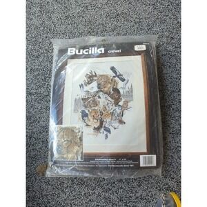 Vintage Bucilla Needlepoint Stitch Kit 'Endangered Beauty' 17" X 23"